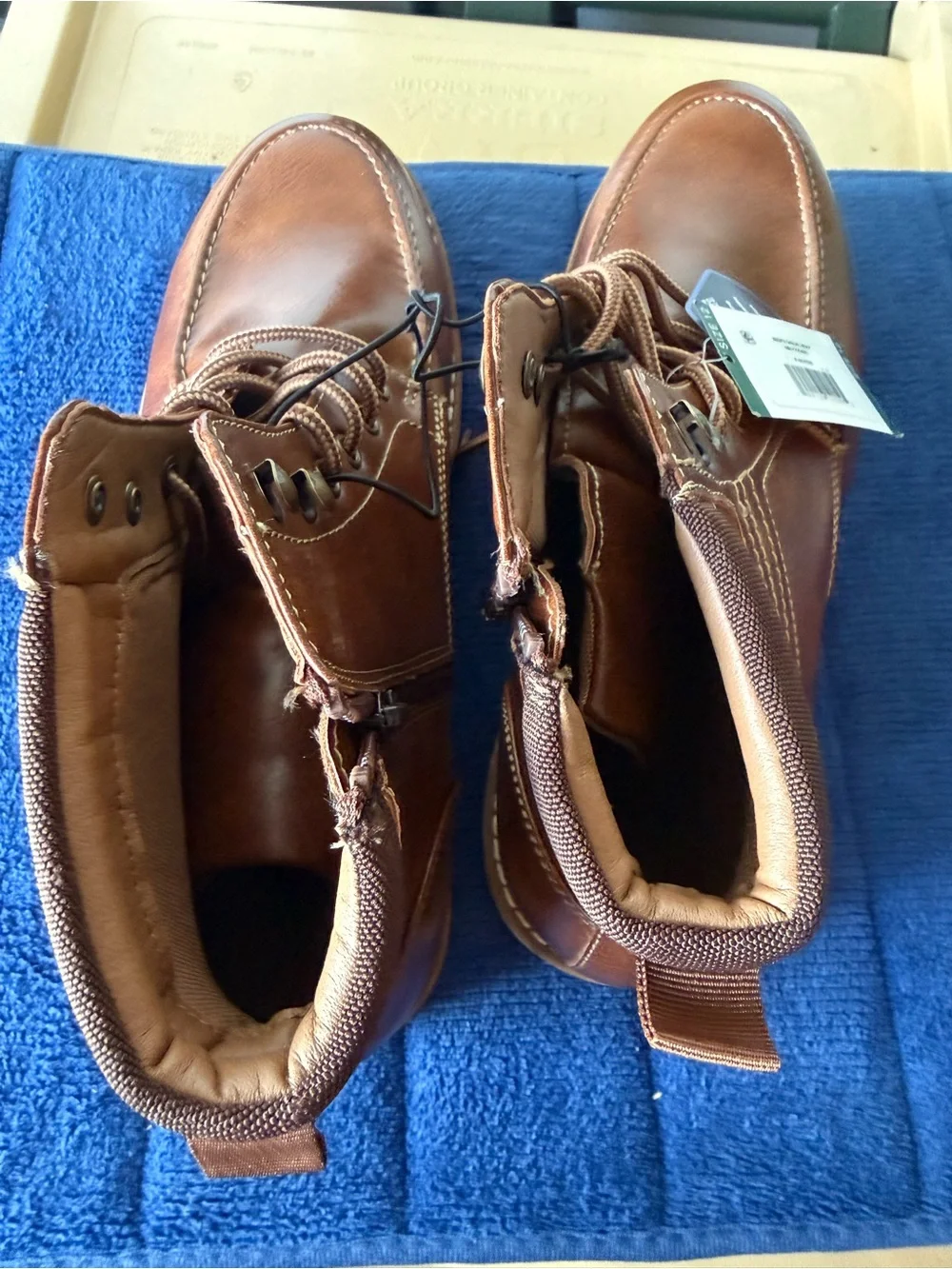 Steve Madden Men's Lace Up Casual Boots Variety Brown Size 12 High Top Shoes